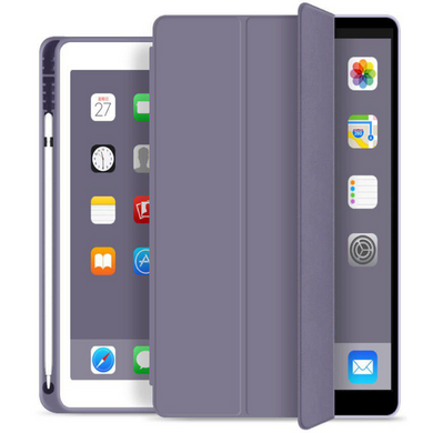 Чохол-книжка з тримачем для стілуса STR Trifold Pencil Holder Case PU Leather for iPad Air 10.5 (2019) - Red, ціна | Фото
