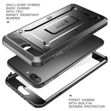 Чохол SUPCASE UB Pro Full Body Rugged Case for iPhone 7 Plus/8 Plus - Black (SUP-IPH8P-UBPRO-BK), ціна | Фото