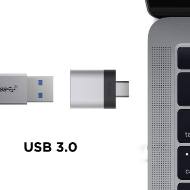 Переходник Elago Mini Aluminum USB-C to USB-A Adapter Silver (2 Set) (EADP-ALUSBC-SL-2P), цена | Фото
