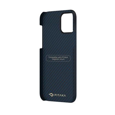 Чехол Pitaka MagEZ Case Twill Black/Blue for iPhone 12 (KI1208M), цена | Фото