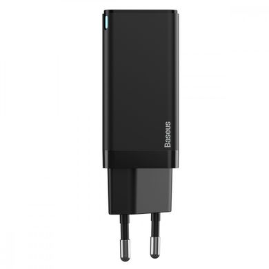 Зарядное устройство Baseus Mini Quick Charger 45W Type-C + USB (With Mini Cable Type-C to Type-C 60W (1m)) - White, цена | Фото