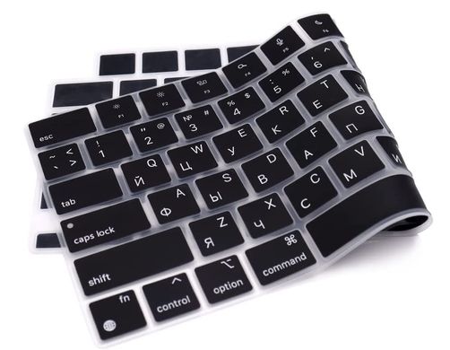 Накладка на клавиатуру STR для MacBook Air 13.6 (2022) M2 | Pro 14 (2021) | Pro 16 (2021) - Прозрачная EU, цена | Фото