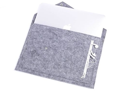Чехол-конверт Gmakin для MacBook 12 - Black (GM13-12), цена | Фото
