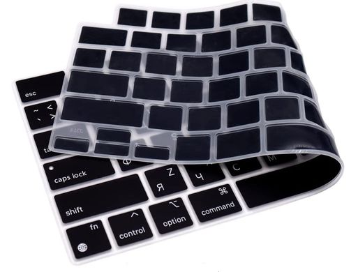 Накладка на клавіатуру STR для MacBook Air 13.6 (2022) M2 | Pro 14 (2021) | Pro 16 (2021) - Прозора EU, ціна | Фото