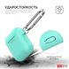 Чехол с карабином для Apple AirPods AHASTYLE Silicone Case with Carabiner for Apple AirPods - White (AHA-01060-WHT), цена | Фото 3