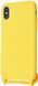 Чехол с ремешком MIC Lanyard Case (TPU) iPhone X/Xs - Yellow, цена | Фото