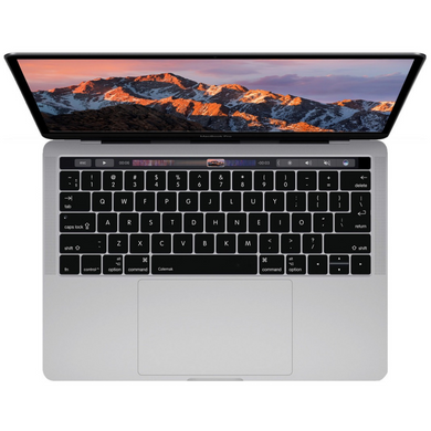 Накладка на клавіатуру STR для MacBook Pro 13/15 (2016-2019) - Чорна EU (с TouchBar) (з російськими буквами), ціна | Фото