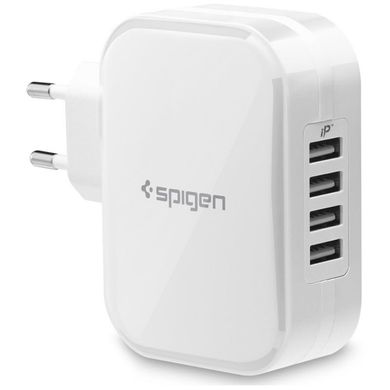 Зарядний пристрій Spigen F401 USB, White, ціна | Фото