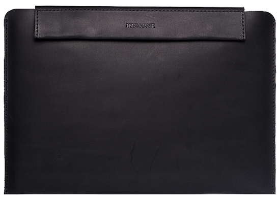 Кожаный чехол ручной работы INCARNE HORIZON для MacBook Air 13 (2018-2020) | Pro 13 (2016-2022) - Бордо, цена | Фото