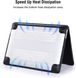 Пластиковая накладка c силиконовым бампером STR Dual Color Hard Case for MacBook Air 15 (2023-2024) М2/М3 - White/Black