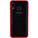 Прозорий TPU+PC чохол Epic із кольоровим бампером для Samsung Galaxy A20 / A30 - Червоний, ціна | Фото 1