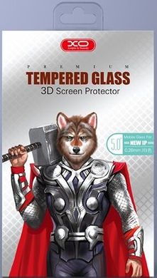 Защитное стекло XO FD1 3D Curved Surface Full Screen Tempered Glass 0,26 mm Black for iPhone XS/X, цена | Фото