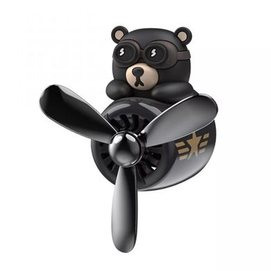 Автомобільний ароматизатор MIC Pilot Bear - Black, ціна | Фото