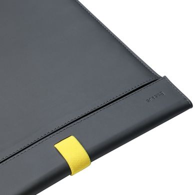Чохол-конверт Baseus Let's Go Traction Computer Liner Bag (16 inch) - Grey & Yellow (LBQY-BGY), ціна | Фото