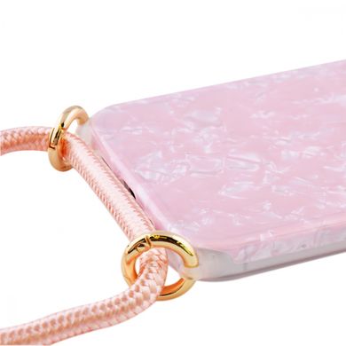 Чохол на шнурку MIC Confetti Jelly Case with Cord (TPU) iPhone 12/12 Pro - White, ціна | Фото