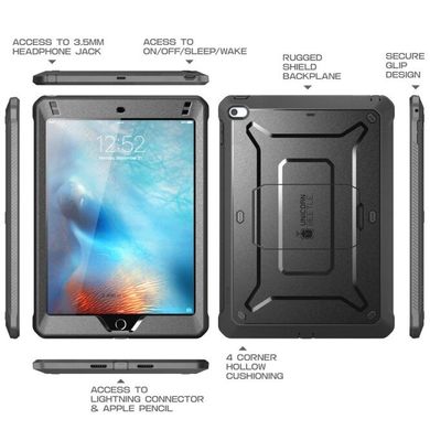 Чехол SUPCASE UB Pro Full Body Rugged Case for iPad Mini 4/5 - Black (SUP-IPM5-UBPRO-BK), цена | Фото