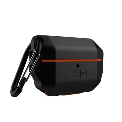 Чехол UAG для Airpods Pro Hardcase - Black/Orange (10225F114097), цена | Фото
