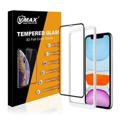 Захисне скло VMAX 3D Edge Full Glue Glass for iPhone 11 Pro/Xs/X - Black (VMX-3D-11P), ціна | Фото
