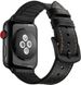 Ремешок с чехлом STR Genuine Leather + Silicone Band for Apple Watch 42/44 mm - Retro Brown, цена | Фото 2