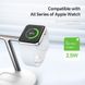 Док-станція з MagSafe DUZZONA W9 3-in-1 Wireless Charger Stand - White, ціна | Фото 5