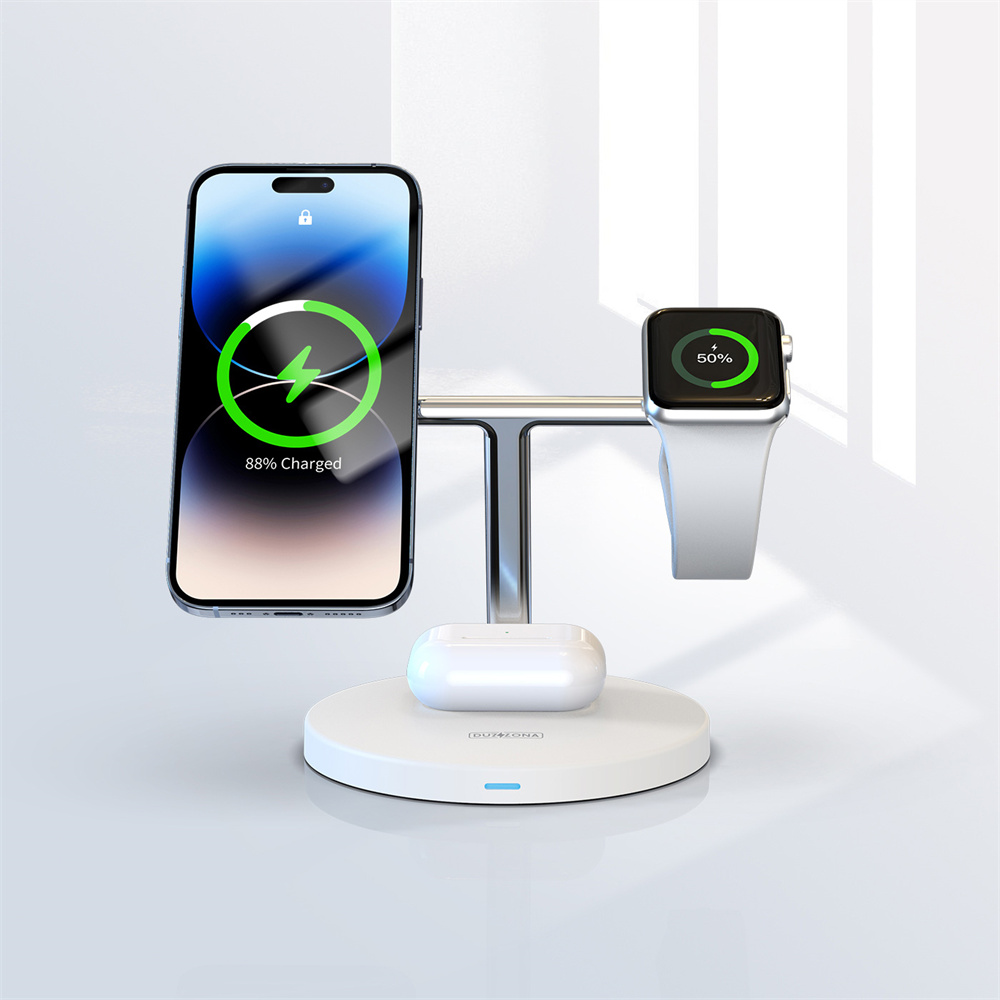 Док-станция с MagSafe DUZZONA W9 3-in-1 Wireless Charger Stand