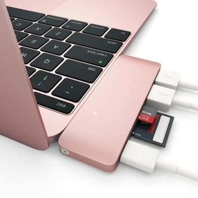 Адаптер Satechi Type-C USB 3.0 Passthrough Hub - Silver (ST-TCUPS), ціна | Фото
