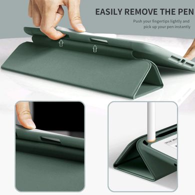 Чохол-книжка з тримачем для стілуса STR Trifold Pencil Holder Case PU Leather for iPad 10.2 (2019/2020/2021) - Sky Blue, ціна | Фото