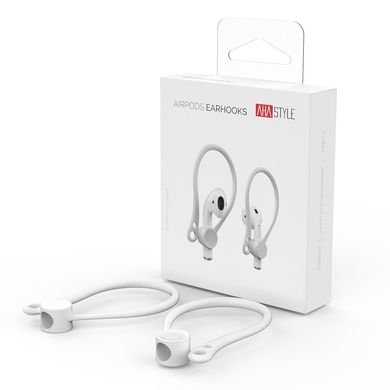 Держатели для Apple AirPods AHASTYLE Ear Hooks for Apple AirPods - White (AHA-01780-WHT), цена | Фото