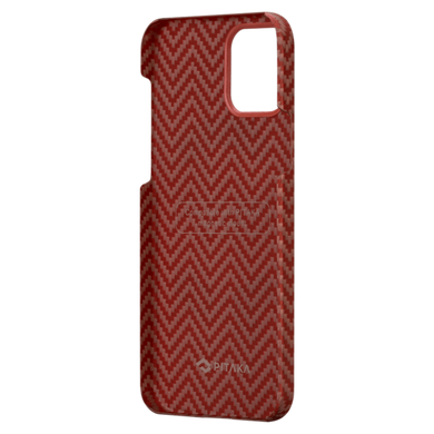 Чохол Pitaka MagEZ Case Herringbone Red/Orange for iPhone 12 mini (KI1207), ціна | Фото