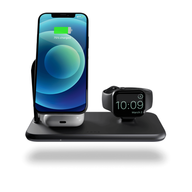 Zens Magnetic + Watch Aluminium Wireless Charger Black with 30W USB-C PD Wall Charger (ZEDC18B/00), ціна | Фото