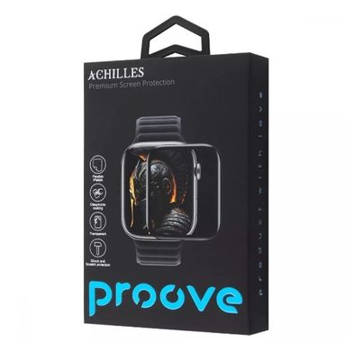 Захисне скло Proove Achilles Apple Watch Series 4/5/6/SE/SE2 40 mm - Black, ціна | Фото