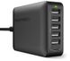 Зарядний пристрій RAVPower 6 Port USB Type C Wall Charger, iSmart 2.0 Compatible with iPhone ,Black, ціна | Фото 1