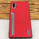 TPU чохол SHENGO Textile series для Samsung Galaxy Note 10 Plus - Червоний, ціна | Фото 3