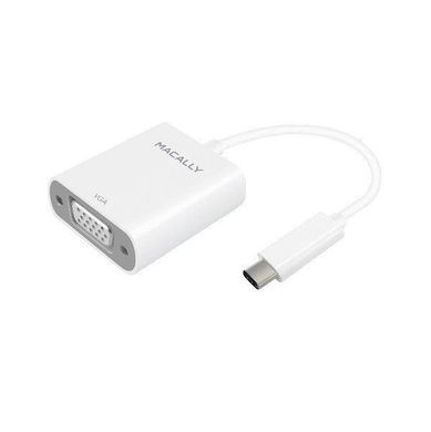 Адаптер Macally USB-C - VGA (2048x1152@60Hz) White (UCVGADP), ціна | Фото
