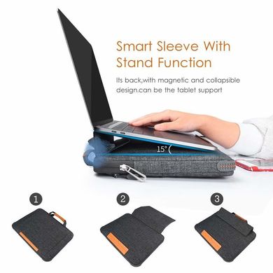 Чехол-сумка WIWU Smart Stand Sleeve for MacBook 13.3 inch - Gray, цена | Фото
