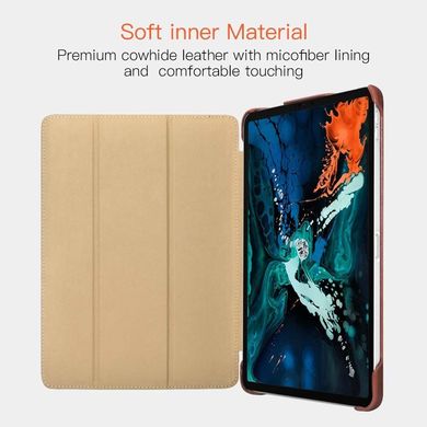 Чохол iCarer Vintage Genuine Leather Folio Case for iPad Pro 12.9 (2018) - Brown, ціна | Фото