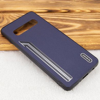 TPU чехол SHENGO Textile series для Samsung Galaxy S10 - Черный, цена | Фото