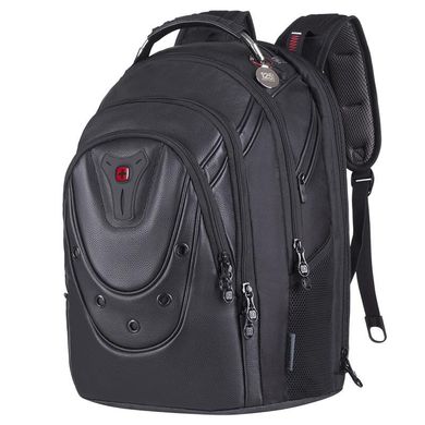 Рюкзак для ноутбука, Wenger Ibex 125th 17" Black Leather, шкіра, чорний, ціна | Фото