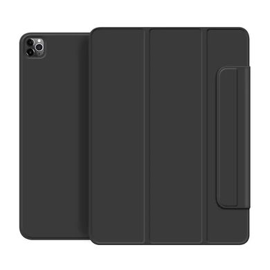 Магнитный силиконовый чехол-книжка STR Buckles Magnetic Case for iPad Pro 11 (2024) - Black