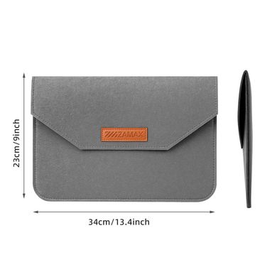 Войлочный чехол ZAMAX Felt Bag for MacBook Air 15 (2023) | Pro 16 (2019-2023) | Pro 15 (2016-2019) | Pro Retina 15 (2012-2015) - Forest Green, цена | Фото