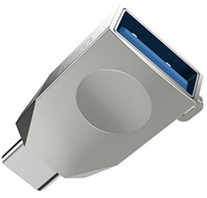 Переходник OTG HOCO UA9 Type-C to USB - Silver, цена | Фото