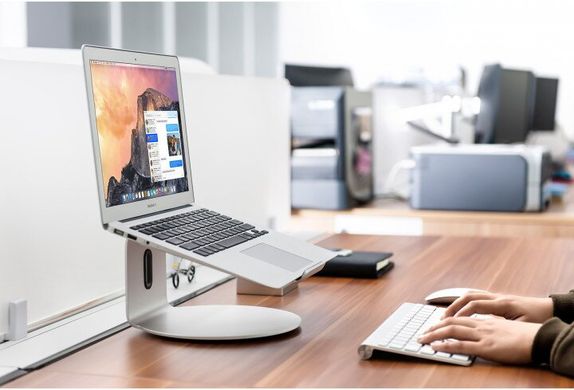 Подставка для ноутбука POUT EYES 4 360 Degree Aluminum Laptop Stand - Silver (POUT-01001S), цена | Фото