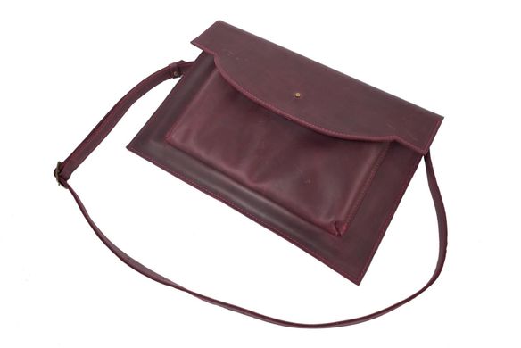 Кожаный чехол ручной работы для MacBook - Бордо (03010), цена | Фото