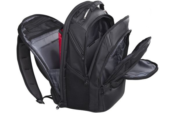 Рюкзак для ноутбука, Wenger Ibex 125th 17" Black Leather, шкіра, чорний, ціна | Фото