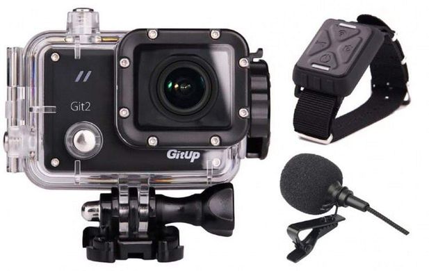 Екшн камера GitUp Git2 Pro + Пульт Д/У + Мікрофон, ціна | Фото
