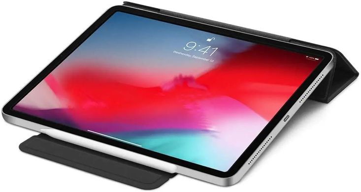 Магнитный силиконовый чехол-книжка STR Buckles Magnetic Case for iPad Pro 11 (2024) - Black