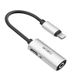 Адаптер WIWU Lightning Audio Adapter LT01 - Silver (WIWU-JACK-SIL), ціна | Фото 1