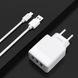 Зарядний пристрій + кабель Micro USB FONENG EU32 (2xUSB/1x USB QC), ціна | Фото 4