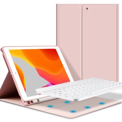 Чохол з клавіатурою STR Keyboard Case Bluetooth for iPad 10.2- Pink (c английскими буквами), ціна | Фото