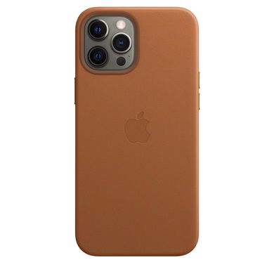 Чехол MIC Leather Case for iPhone 12 Pro Max (с MagSafe) - Saddle Brown, цена | Фото